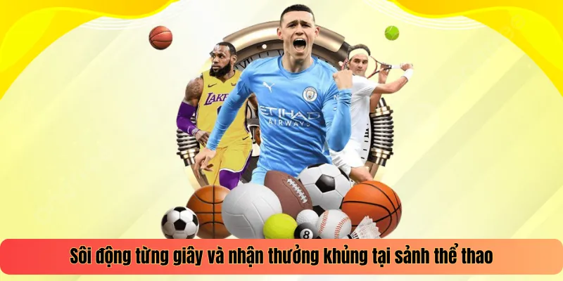 Sôi động từng giây và nhận thưởng khủng tại sảnh thể thao